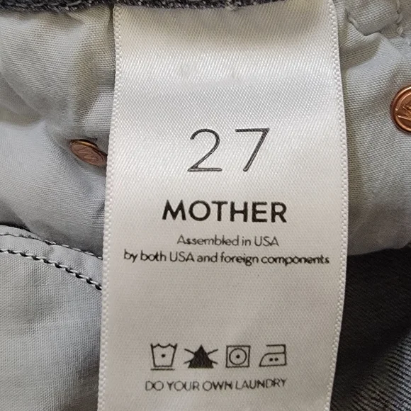 Mother High Waisted Looker Ankle Nick Fray Jeans - Picture 14 of 16